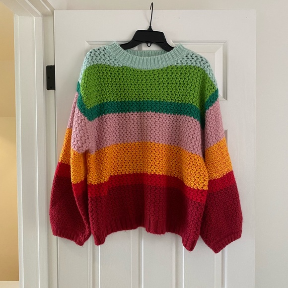 Farm Rio rainbow sweater š - Picture 3 of 7